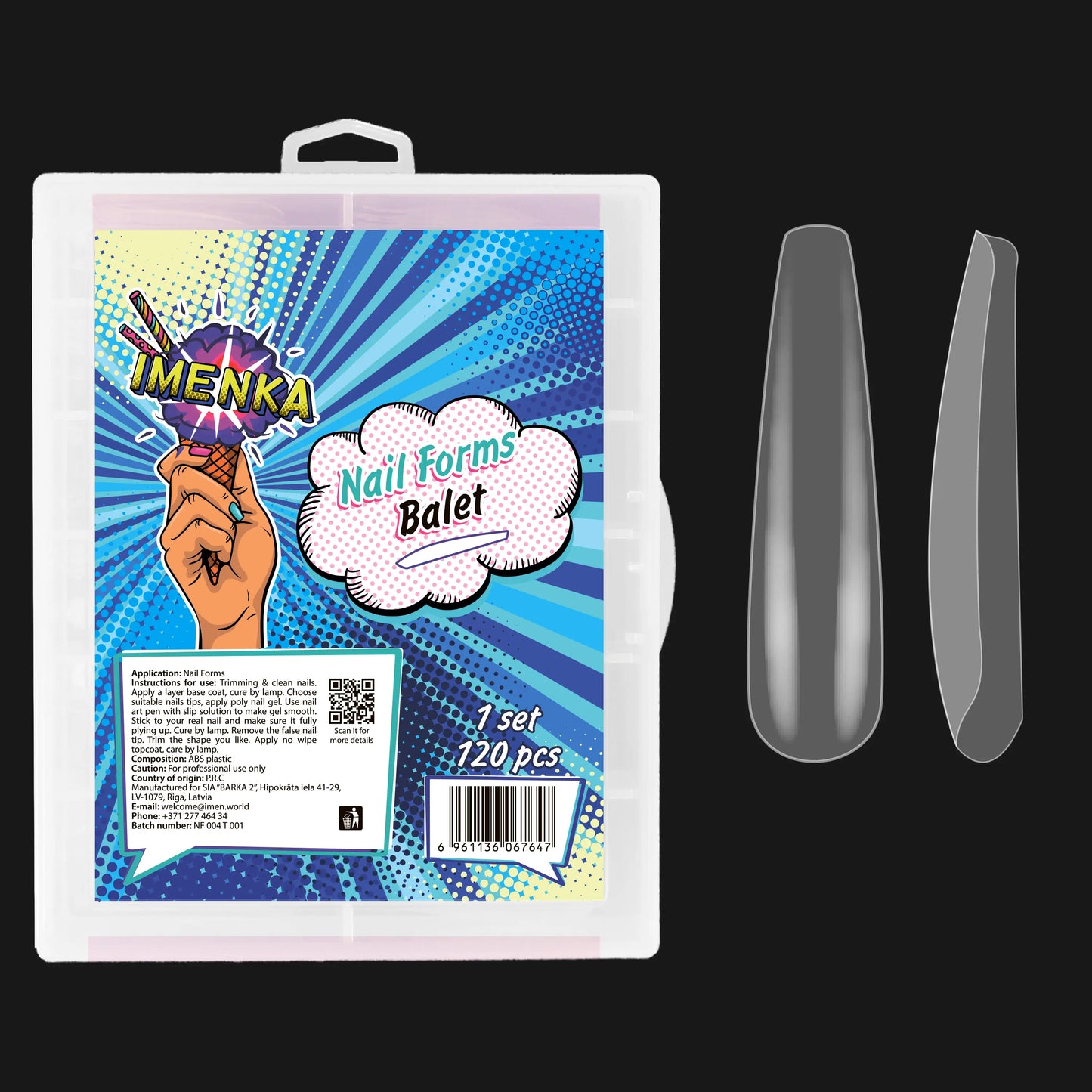 Nail Forms Imenka "Balet", 120pcs