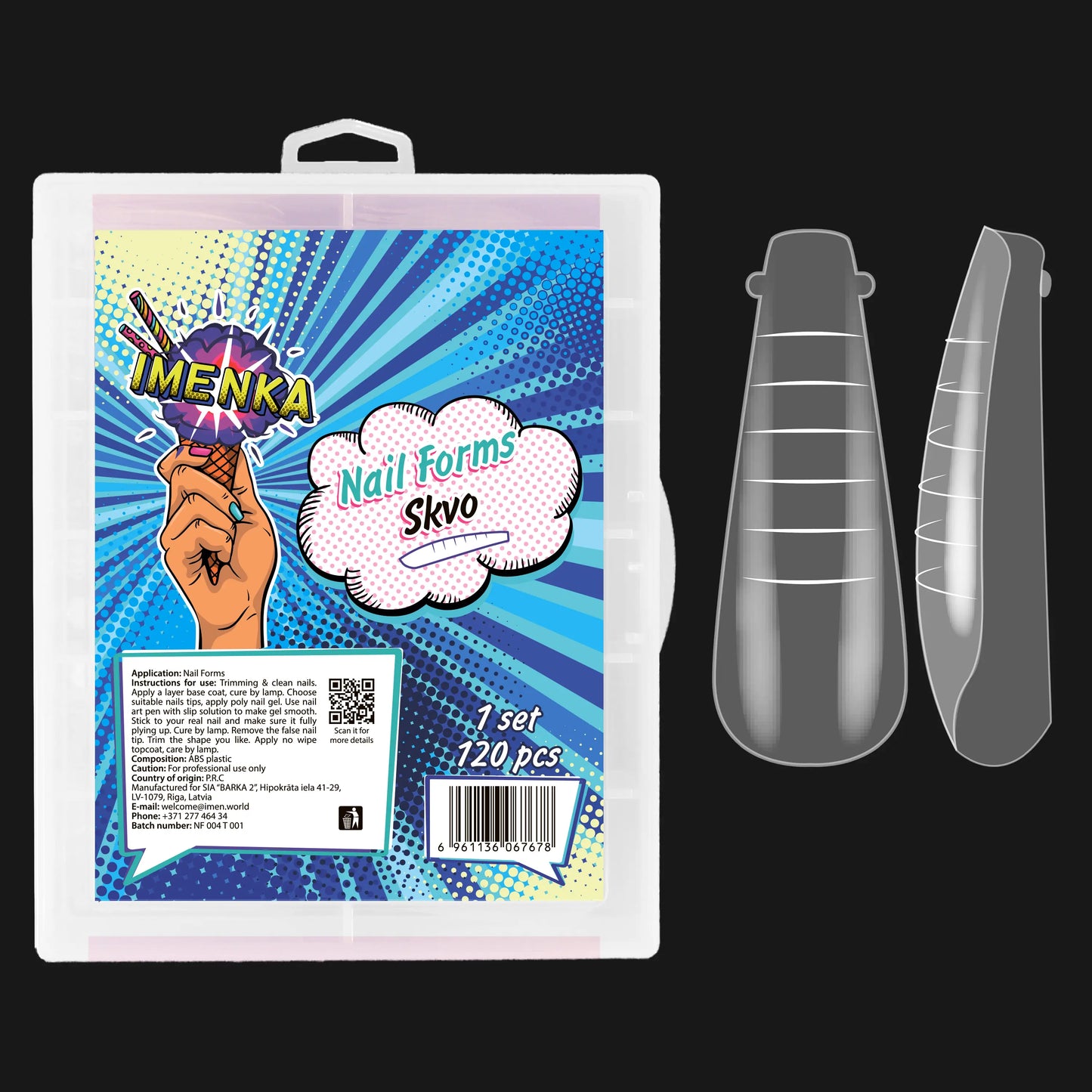 Nail Forms Imenka "Skvo", 120pcs