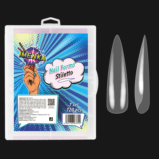 Nail Forms Imenka "Stiletto", 120pcs
