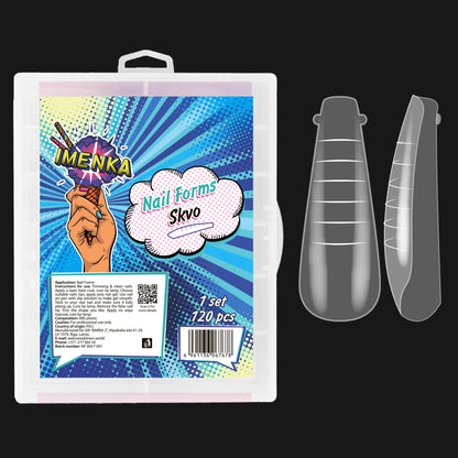 Nail Forms Imenka "Skvo", 120pcs